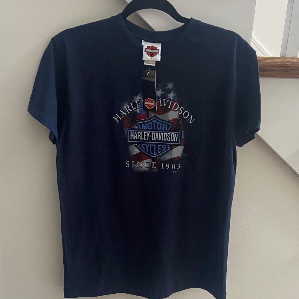 Harley-Davidson Men's Dark Blue Graphic Tee